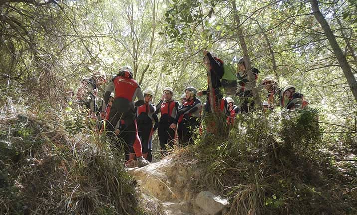 Curso de formación, iniciación barrancos en la sierra de Cuenca