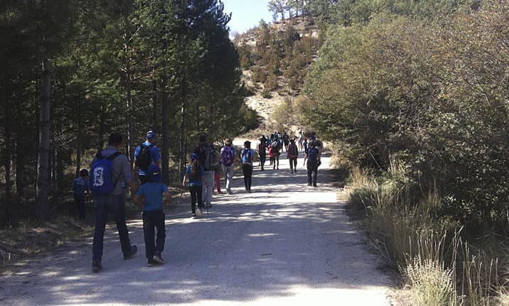 Actividad para grupos, senderismo en la serranía de Cuenca