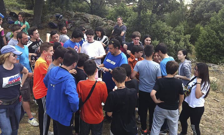 Actividad para grupos, geocaching en la sierra de Madrid